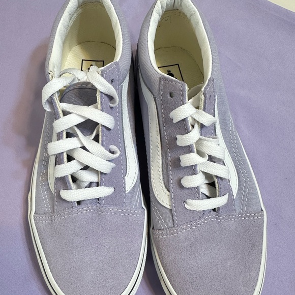 Vans Lilac and White Casual Sneakers - Picture 2 of 8